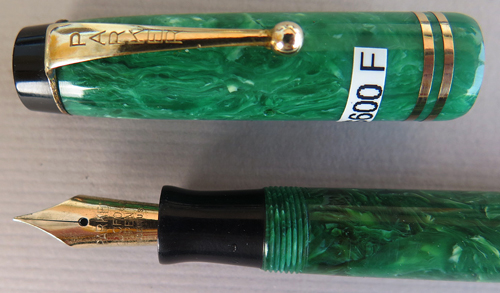 PARKER STREAMLINED DUOFOLD JR. IN EXTREMELY GOOD JADE GREEN COLOR.